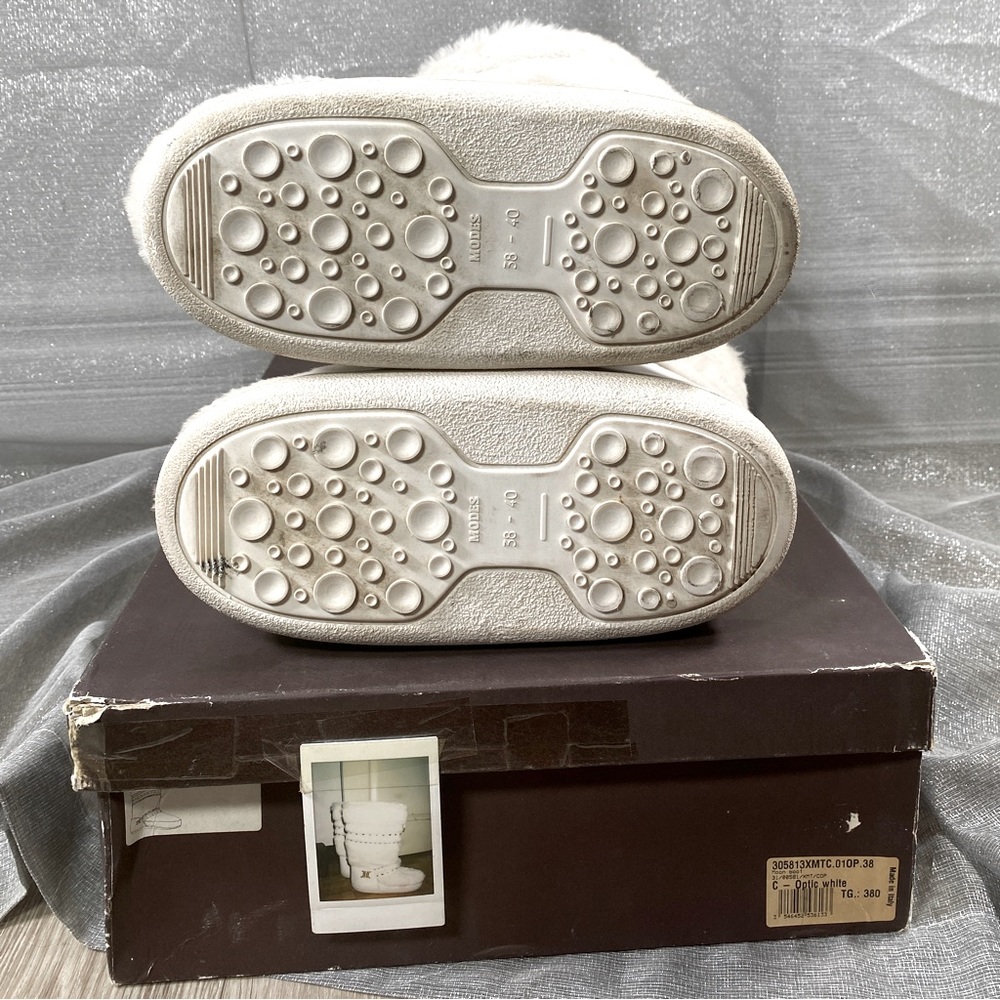 ✨HP✨AUTH CELINE MOON BOOTS Leather & Rabbit Fur EUC 38-40 - Picture 7 of 17